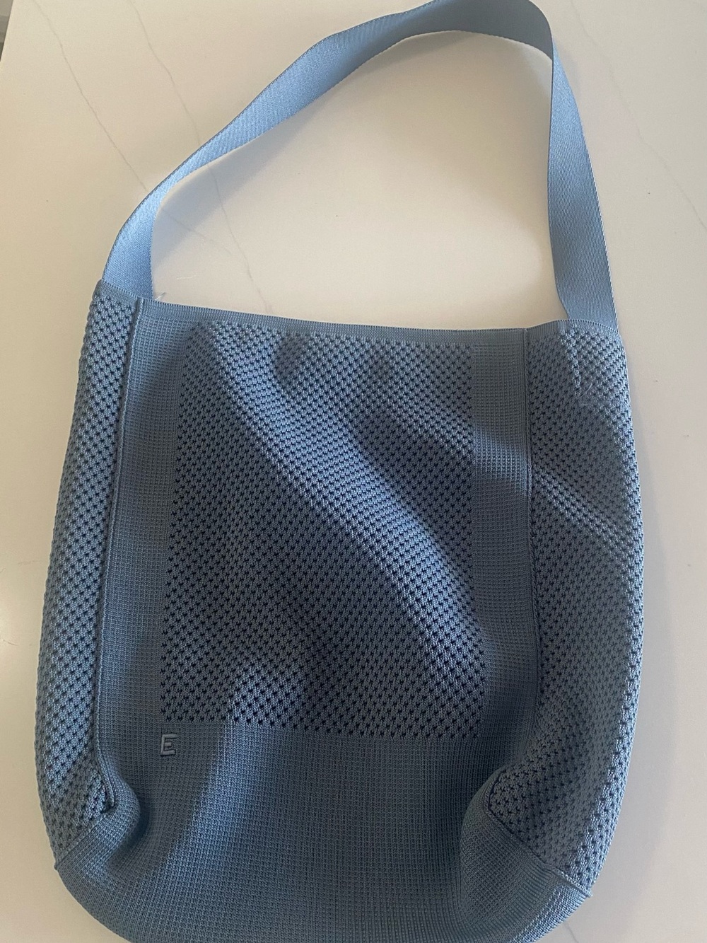 Everlane Sky Blue Knit Shoulder Bag - Picture 5 of 5